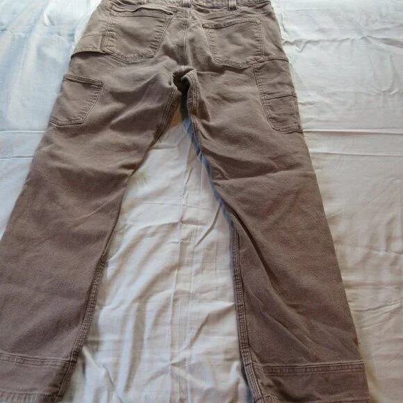Womens Dovetail Workwear Double Knee Work Pants Sz 16/30 Brown - Picture 3 of 8